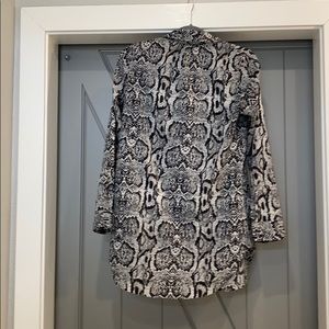BCBG snake print blouse